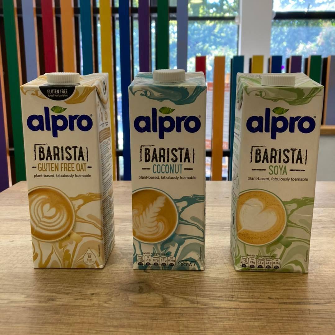 Alternative milks are available in Soft Play, Cafe and for you to take into Pottery!