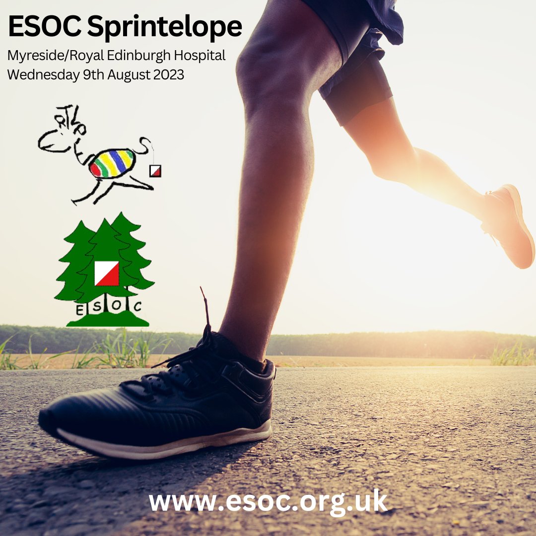 Come and join us at the latest #Sprintelope this Wednesday 9th August at Myreside/REH, with starts between 1830-1930. See all the details and get the link to enter on our webpage 
esoc.org.uk/events/esoc-sp…
#orienteering #orienteeringedinburgh #edinburgh
