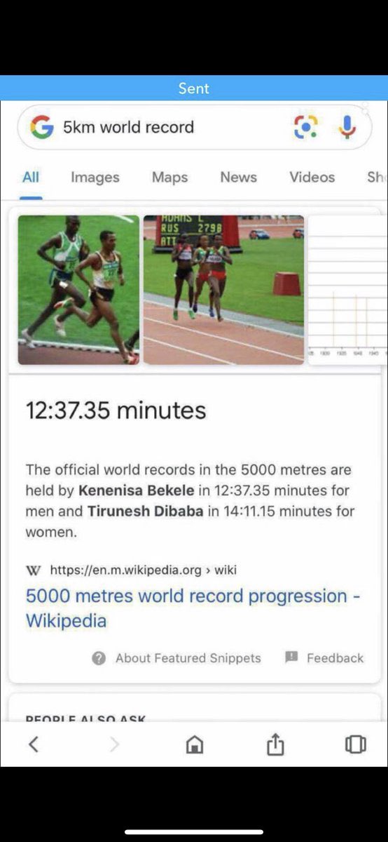 _DHOTYA's tweet image. 👍🏻 - The most “Liked” DHOTYA post of all time…

In 2020 during lockdown, this girl claiming to have broken the 5km World Record got c.60k likes 😅