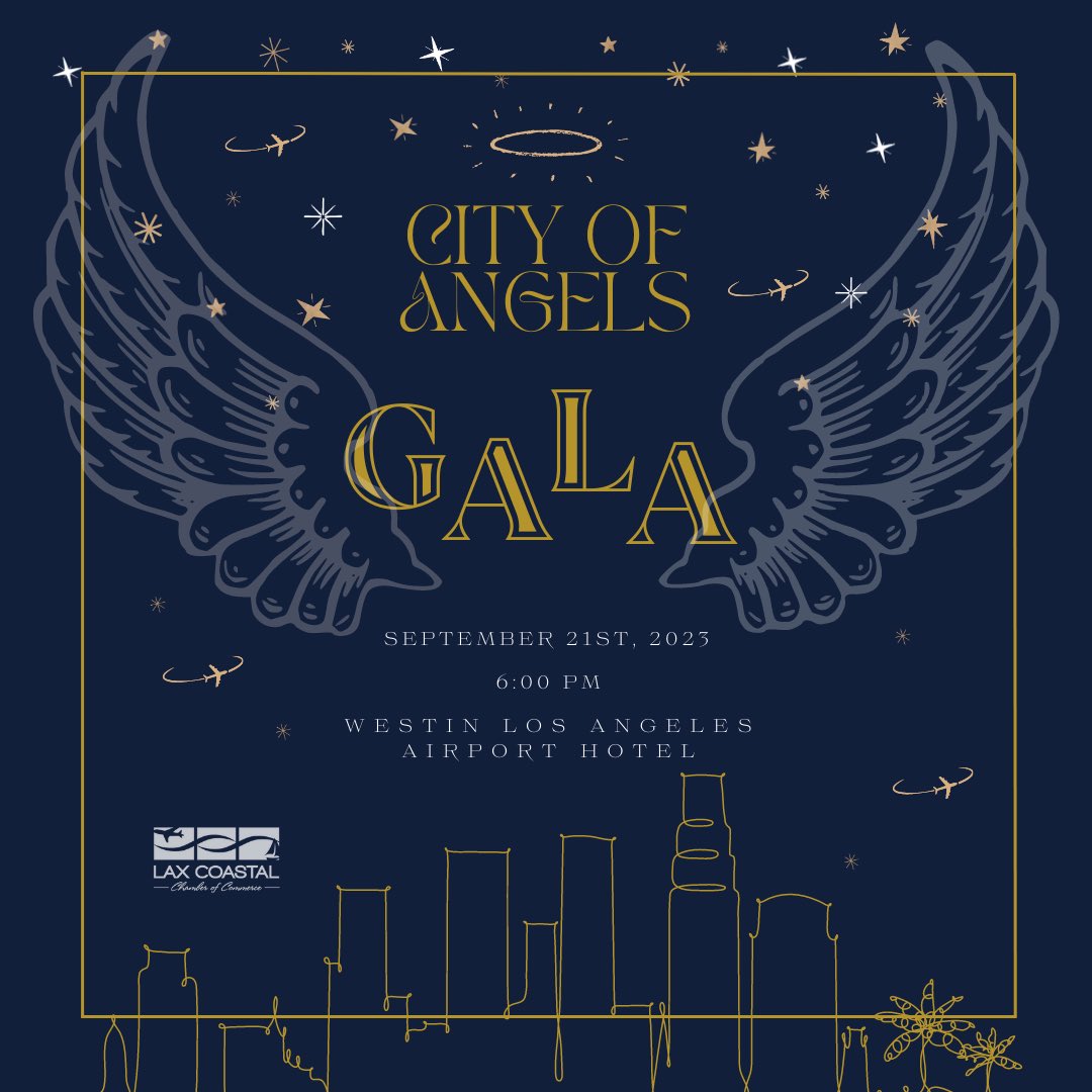 Save the Date for our City of Angeles Gala on September 21st! Our annual dinner honors individuals and companies who have done extraordinary things to enhance the business climate of the Los Angeles region. Tickets and sponsorships: business.laxcoastal.com/events/details…