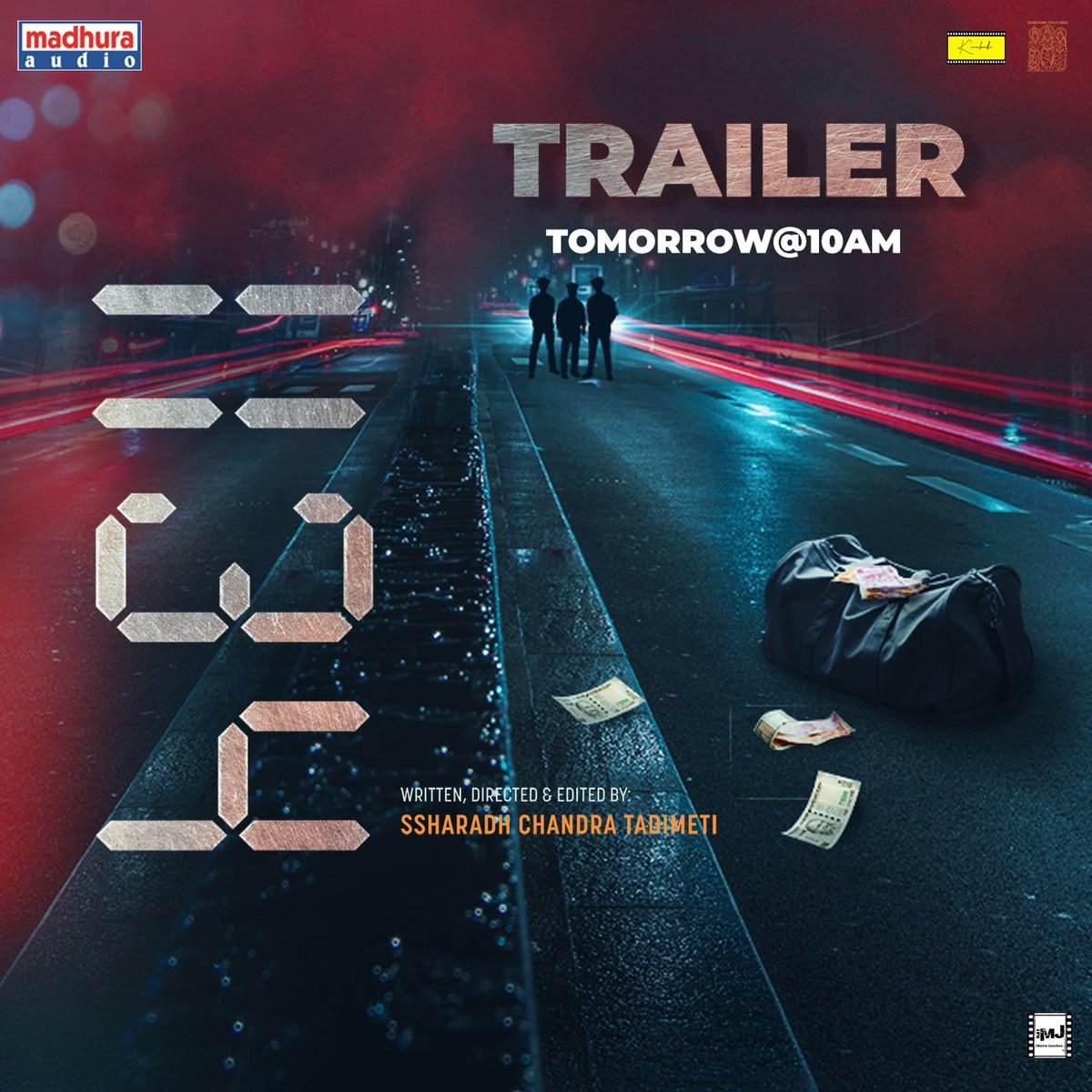vamsikaka's tweet photo. Buckle up to the thrill like never before:
Trailer of engaging thriller #1134film will be out tomorrow at 10a.m

@CrishnaMadupu @Bhargav87609323 @WadekarNarsing  #phanisharma #gangadhar
@Ssharadhchandra 
@RamdhuniC
@Kartthikeya
@NajeebShaik @Nani
@PROSaiSatish
#1134filmTrailer https://t.co/6pwJnq8ZPX
