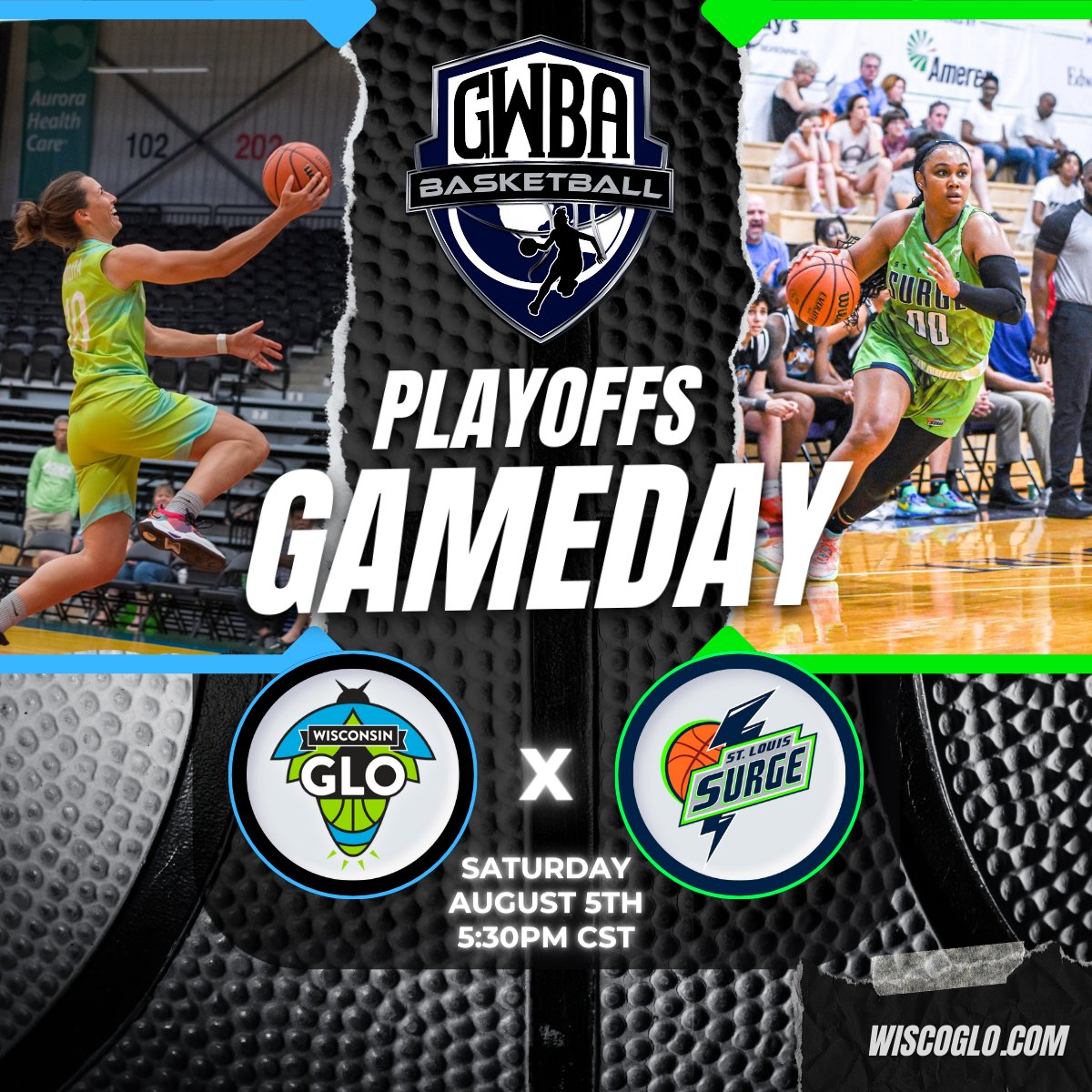 WisconsinGLO's tweet image. Guess who's back....back again.... It's Julie Wojta! The reigning @GwbaUS MVP Julie is back with the Wisconsin GLO for the playoffs! The GLO takes on the @stlsurge at 5:30pm! 💪💚🏀 #letsglo #oshkosh #gwbaplayoffs2023

🎟🔗 - ticketmaster.com/event/07005EDE…