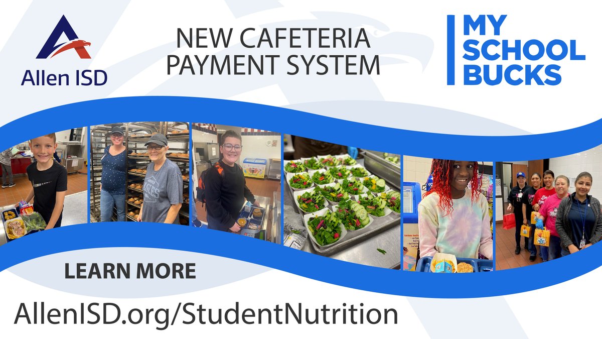 As of August 1, payments, balance information, email reminders, cafeteria purchases, and applications are now on MySchoolBucks and no longer on PayPAMS. Learn more and register your new account >> allenisd.org/studentnutriti…