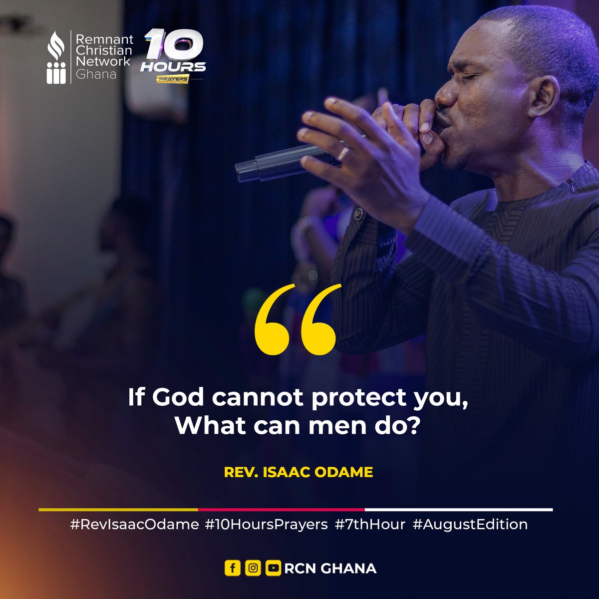ghana_rcn's tweet image. Quotes from 10 Hours Prayer Stretch - August Edition

Sermon on The True State of The Heart by Rev. Isaac Odame

#10hoursprayer
#RCNGHANA
#revisaacodame