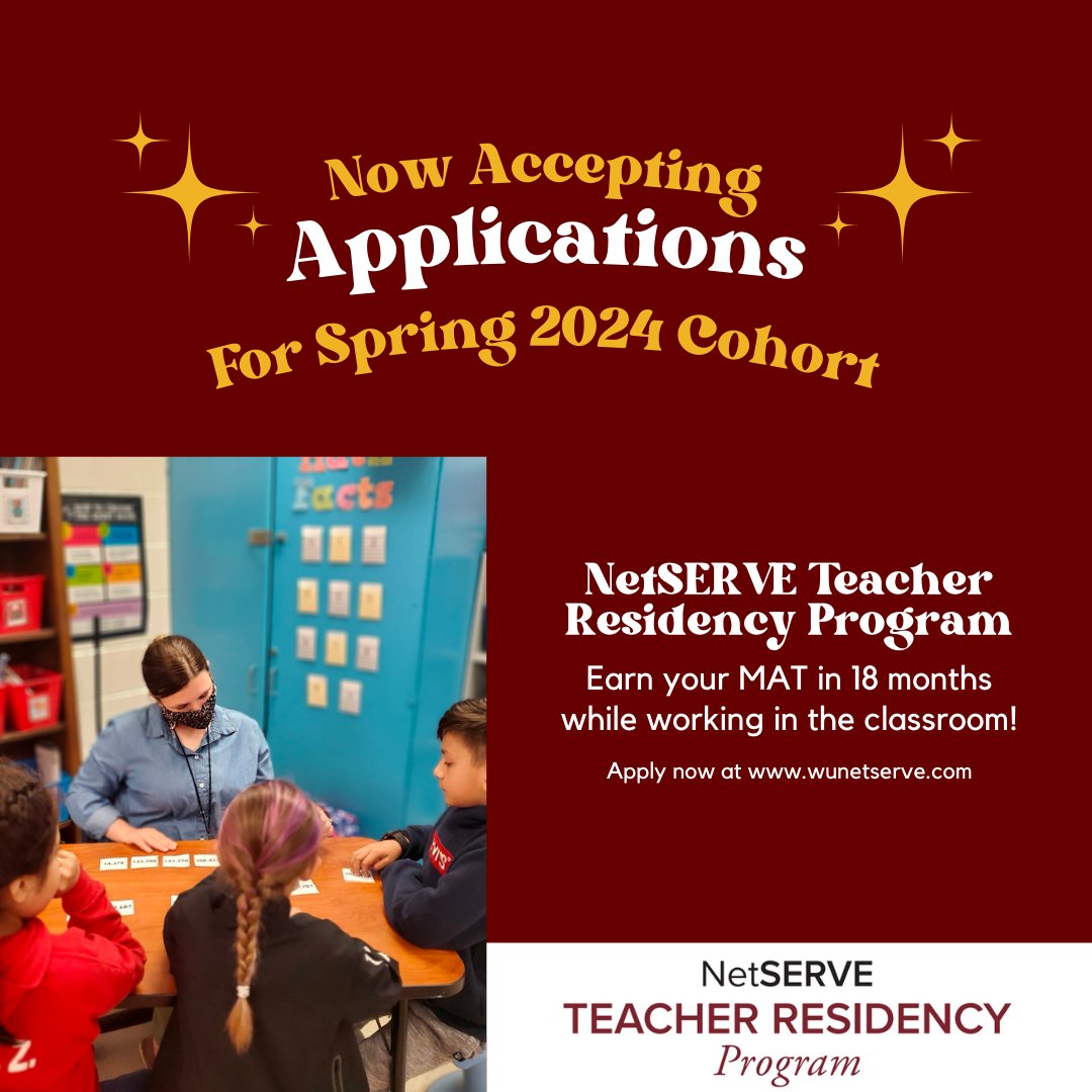 Visit wunetserve.com to learn how to become a Teaching Resident with Winthrop University's NetSERVE!