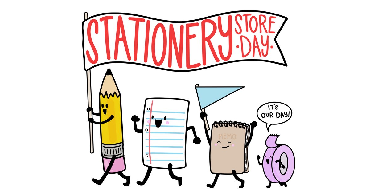 Happy Stationery Store Day!!! Join us today!  The first 5 customers receive a Free Swag Bag!!! #StationeryStoreDay