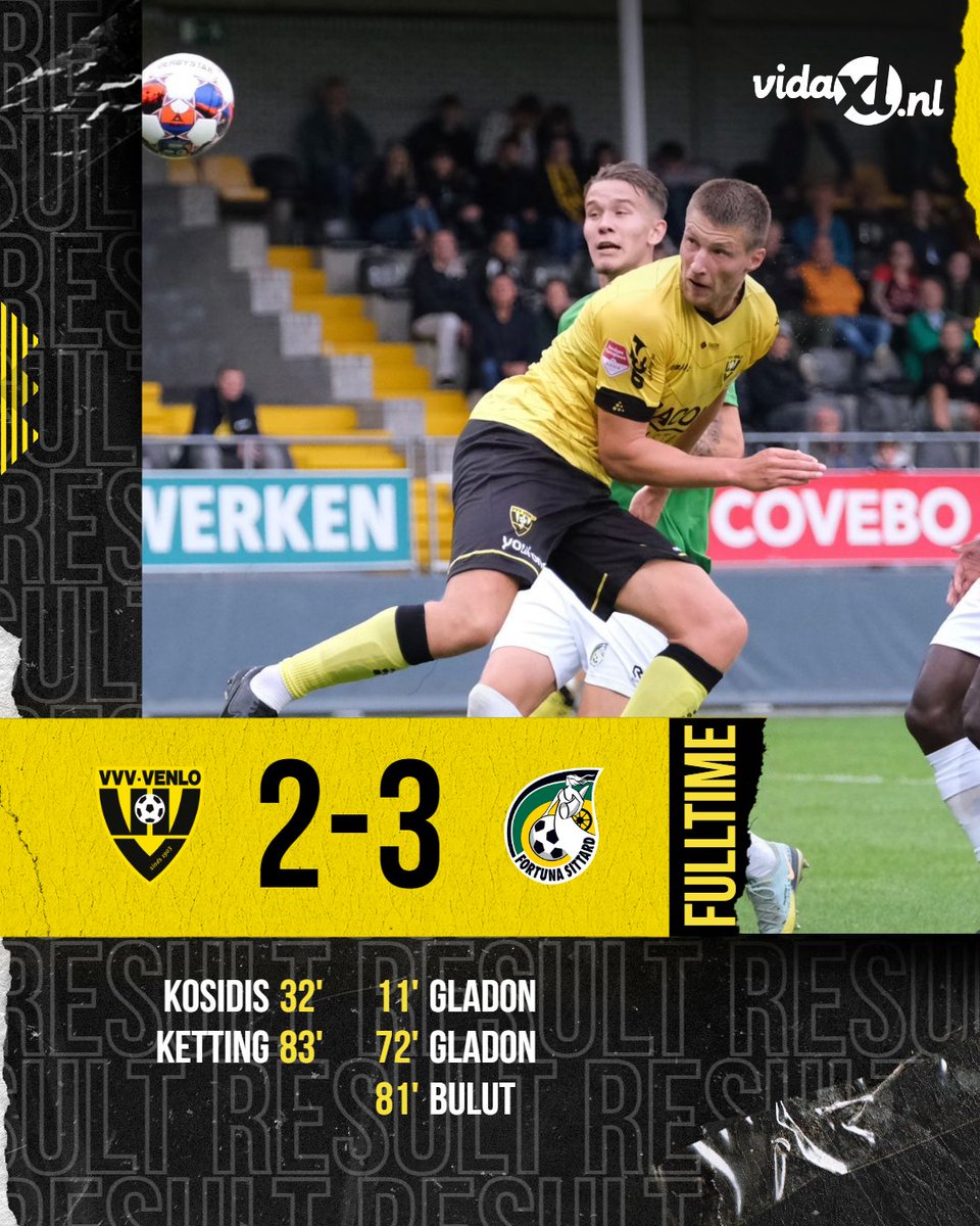 VVVVenlo's tweet photo. 90. FULL TIME. Fortuna Sittard wint de Herman Teeuwen Memorial 2023.

#VVVFOR | 2-3 https://t.co/zVa8OVBq0h