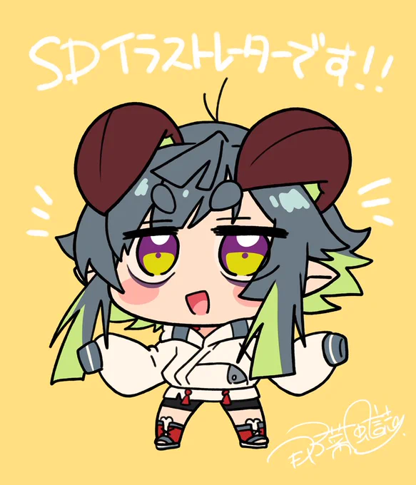 勢いに任せたらくがき!!!明日はちゃんとかわいいの描くね!おやすみなさいませー! #那菜風誌の身代わりさん