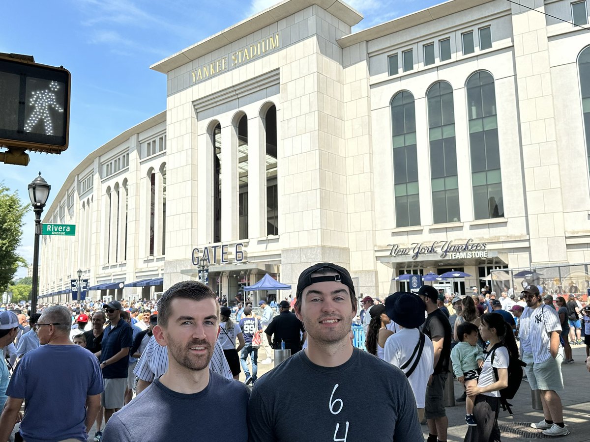 AAARivermen's tweet photo. Dad and I started a quest to visit all MLB Ball Parks back in 2012. So happy these two could be with me to cross another off the list @DylanHale1995 @ryanhale030 https://t.co/AmCXOPBoK0