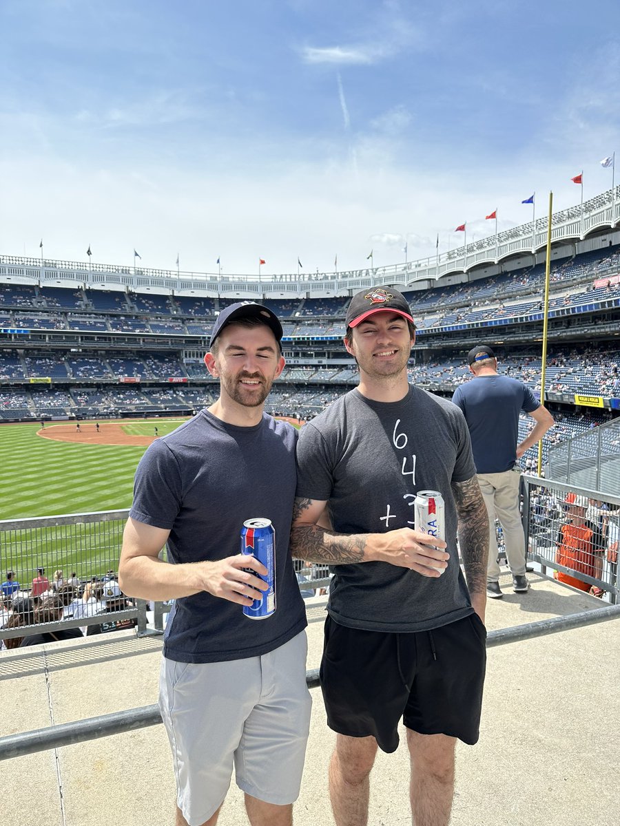 AAARivermen's tweet photo. Dad and I started a quest to visit all MLB Ball Parks back in 2012. So happy these two could be with me to cross another off the list @DylanHale1995 @ryanhale030 https://t.co/AmCXOPBoK0