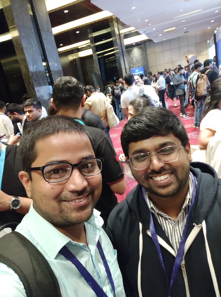 Had a quick interaction with Salesforce Industry Leaders @bhaigadepuru @omprakash_it @adityanaag #SalesforceDevDays #Salesforce #devdays #Pune2023