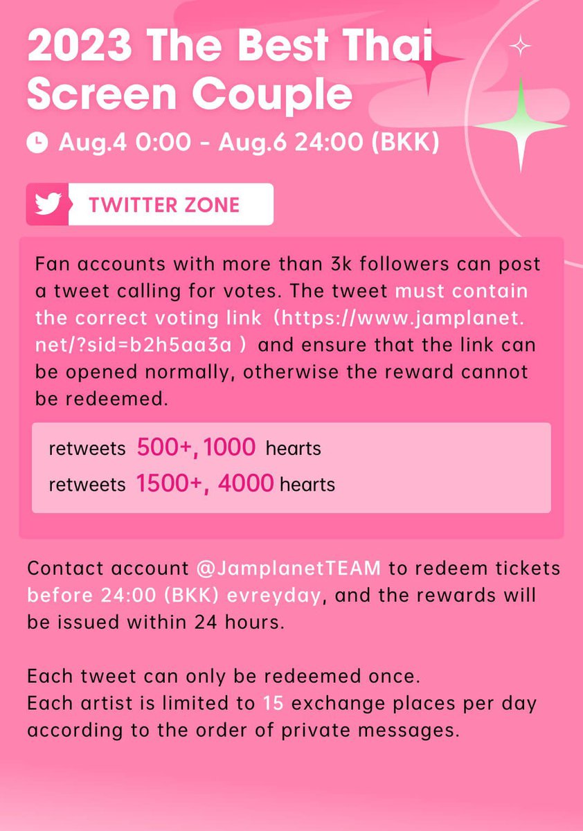 InVegashasPete's tweet photo. [06.08.23] JAM PLANET Twitter Event - Last day

��Vote for BibleBuild as The Best Thai Screen Couple🏆

Rt this post please🙏

🎯500 RT = 1k hearts
🎯1500 RT = 4k hearts

Link: https://t.co/aN3RxhVLlk

#BibleBuild #BibleWichapas #BuildJakapan #bsumone #buildurluve #Bubbles https://t.co/wQOVvo73M9