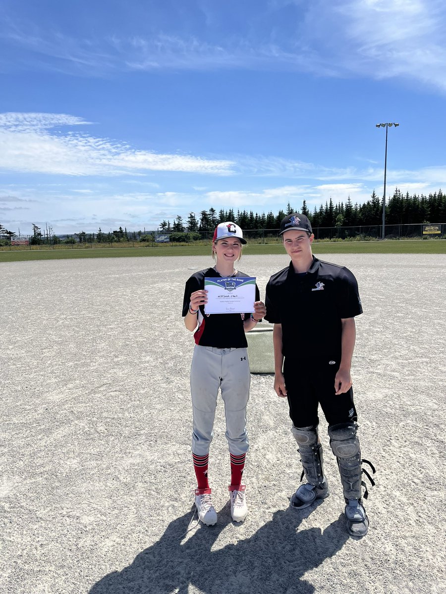 Our second game in the #HeatherHealey tournament ended in a hard fought  tie against Paradise. Sarah O’Neill was chosen POG with two big hits. We’re back at it later today with another game against Paradise.  <a href="/baseballstjohns/">Baseball St. John's</a> <a href="/BaseballNL/">Baseball NL</a>