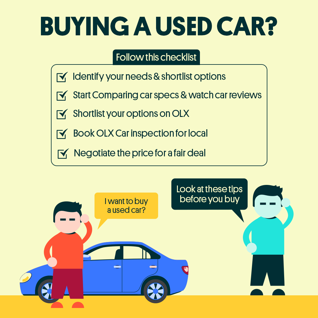 OLX_Pakistan's tweet image. Buying a used car? Follow this checklist to make sure you get the best deal

Buy Cars on OLX: bit.ly/3CHhoma

#carchecklist #buycar #cars #usedcar #carsforsale