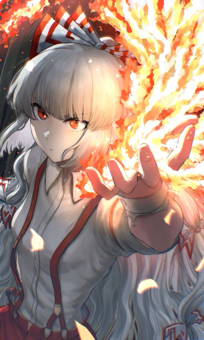 #東方Project #イラスト 妹紅
