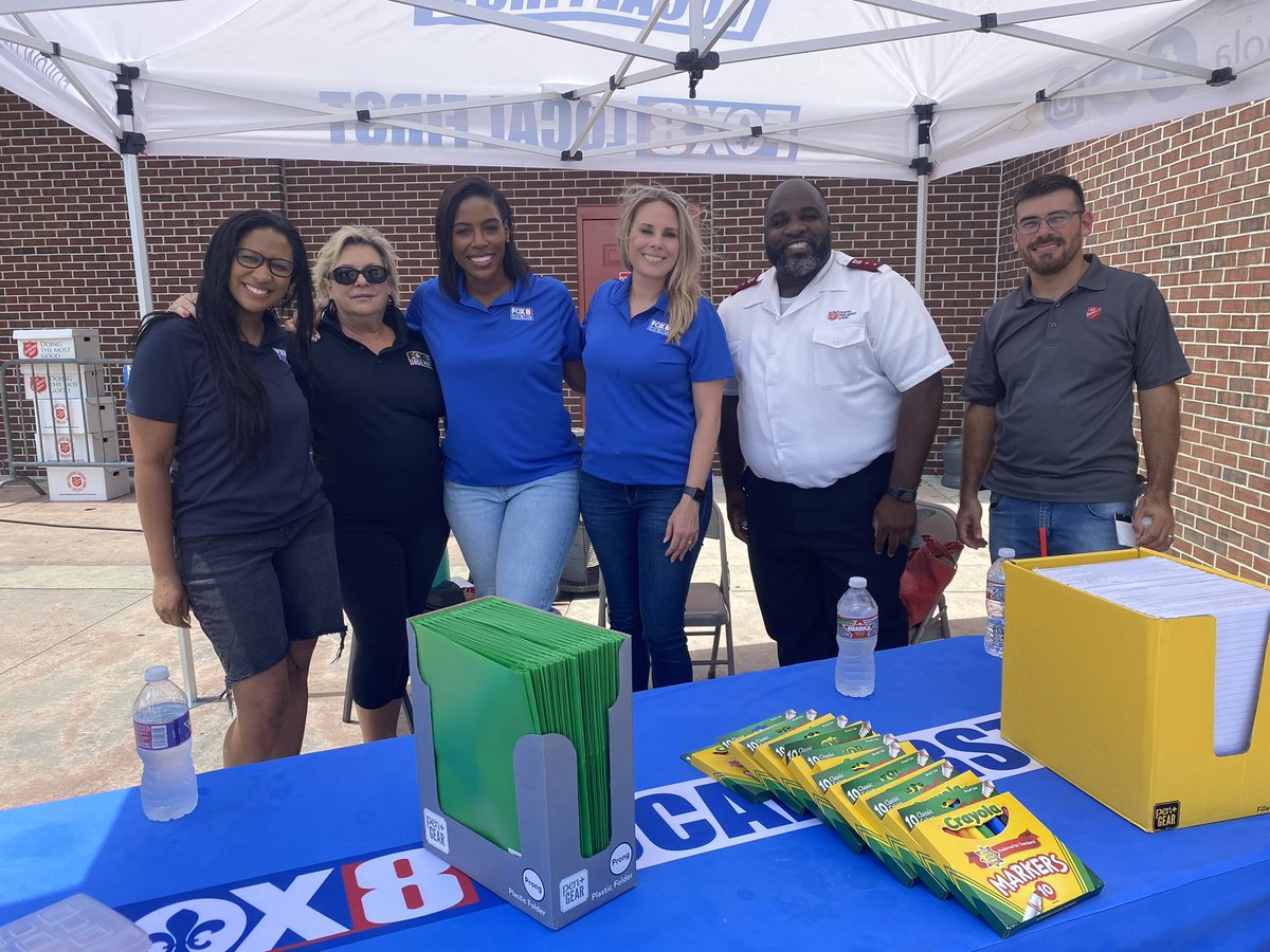 Come on out to Walmart on Tchoupitoulas for the <a href="/FOX8NOLA/">FOX 8 New Orleans</a> Back to School Supply Drive! You can donate until 3:00 PM!