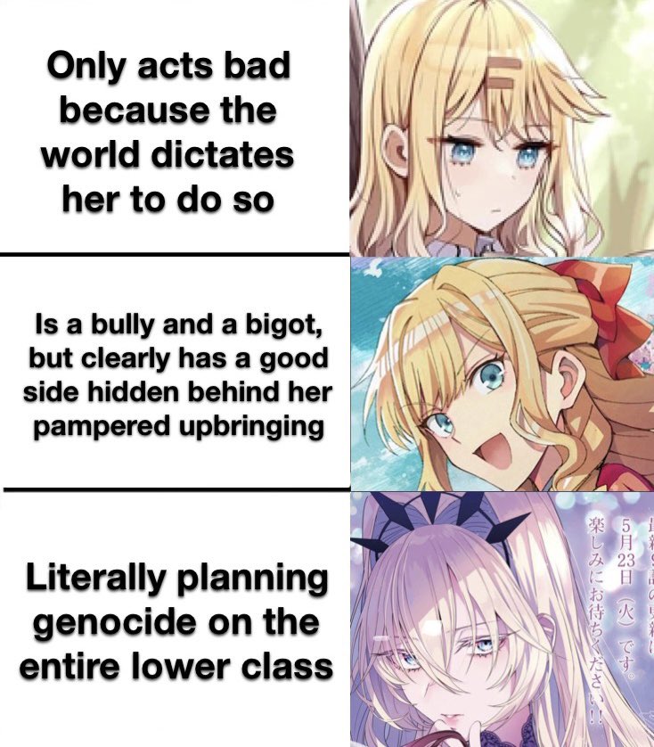 3 Levels of Intensity of a Yuri Villainess 
#yuri #yurimanga