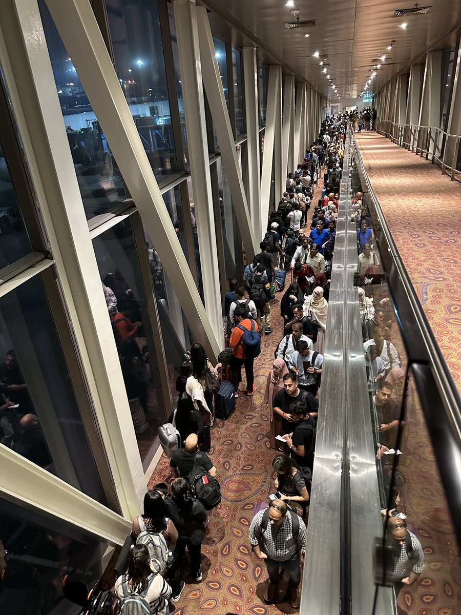 Terrible management by Mumbai Airport and emirates staff 

Plane supposed to be departed by 10:20 but this is the condition 

Please look into this matter 
<a href="/EmiratesSupport/">Emirates Support</a> <a href="/MumbaiAirport/">Vishal Jolapara</a>