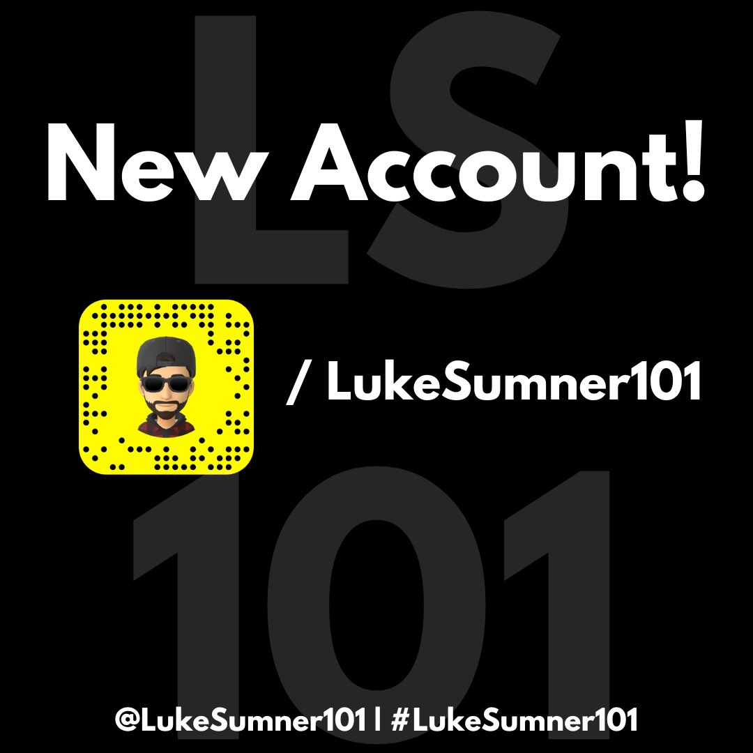 Exciting times, add my NEW Snapchat account!

More info to follow soon!

👻/LukeSumner101

<a href="/LukeSumner101/">Luke Sumner (Greenop)</a> | #LukeSumner101