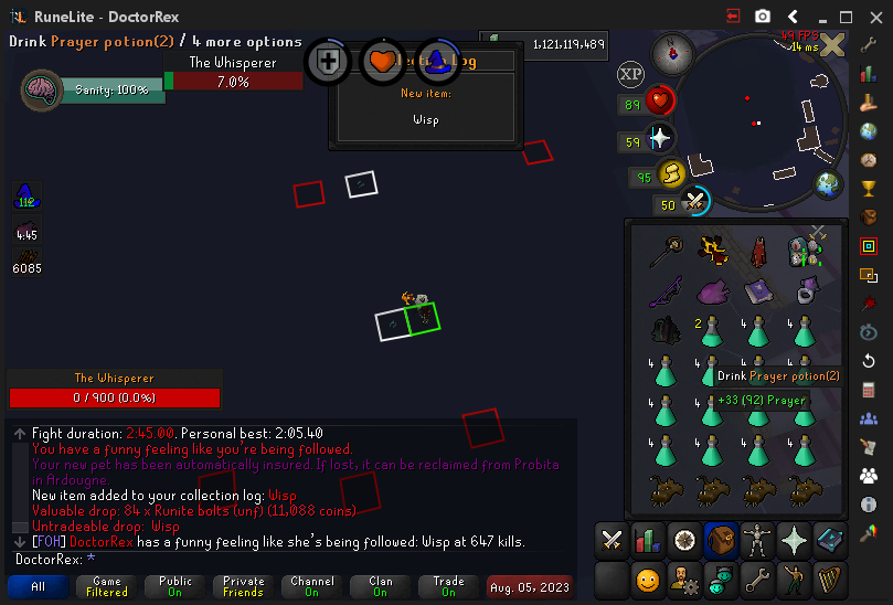 PersonalRex's tweet image. #34 wisp 647 kc 2nd dt2 pet