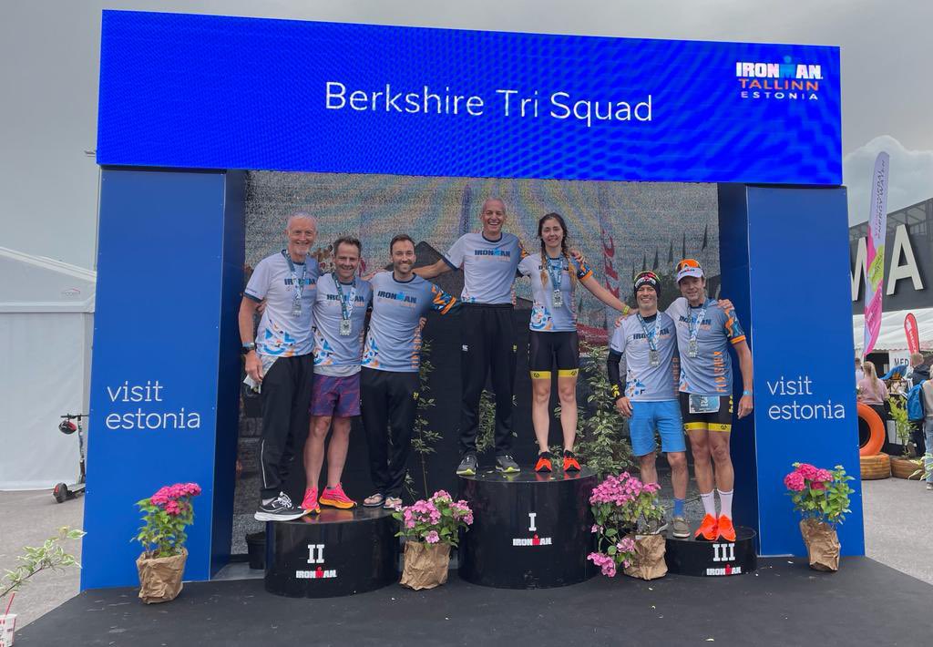 Team BTS - amazing racing in Tallinn by these fabulous club members today. <a href="/IRONMANtri/">IRONMAN Triathlon</a>