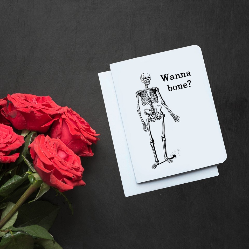 Celebrate your unique sense of humor and send some bone-chilling laughs to your special someone with our hilarious romantic card! 💌😂 It's the perfect way to show your love in a lighthearted and fun way! 🎉💕

Check us out at l8r.it/eGWg!

#punnyartist #funnycard