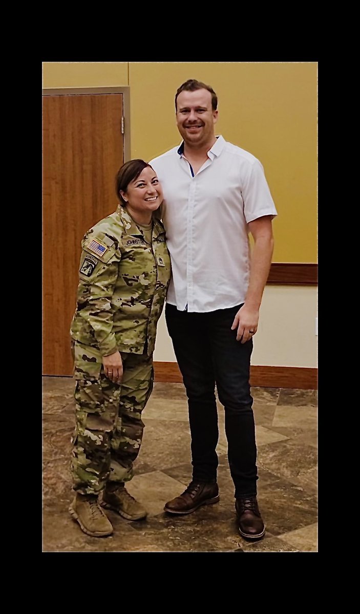 I had the honor of celebrating my beautiful wife’s promotion this weekend. Congratulations, and thank you for all you do SFC Johnston 🫡 ❤️