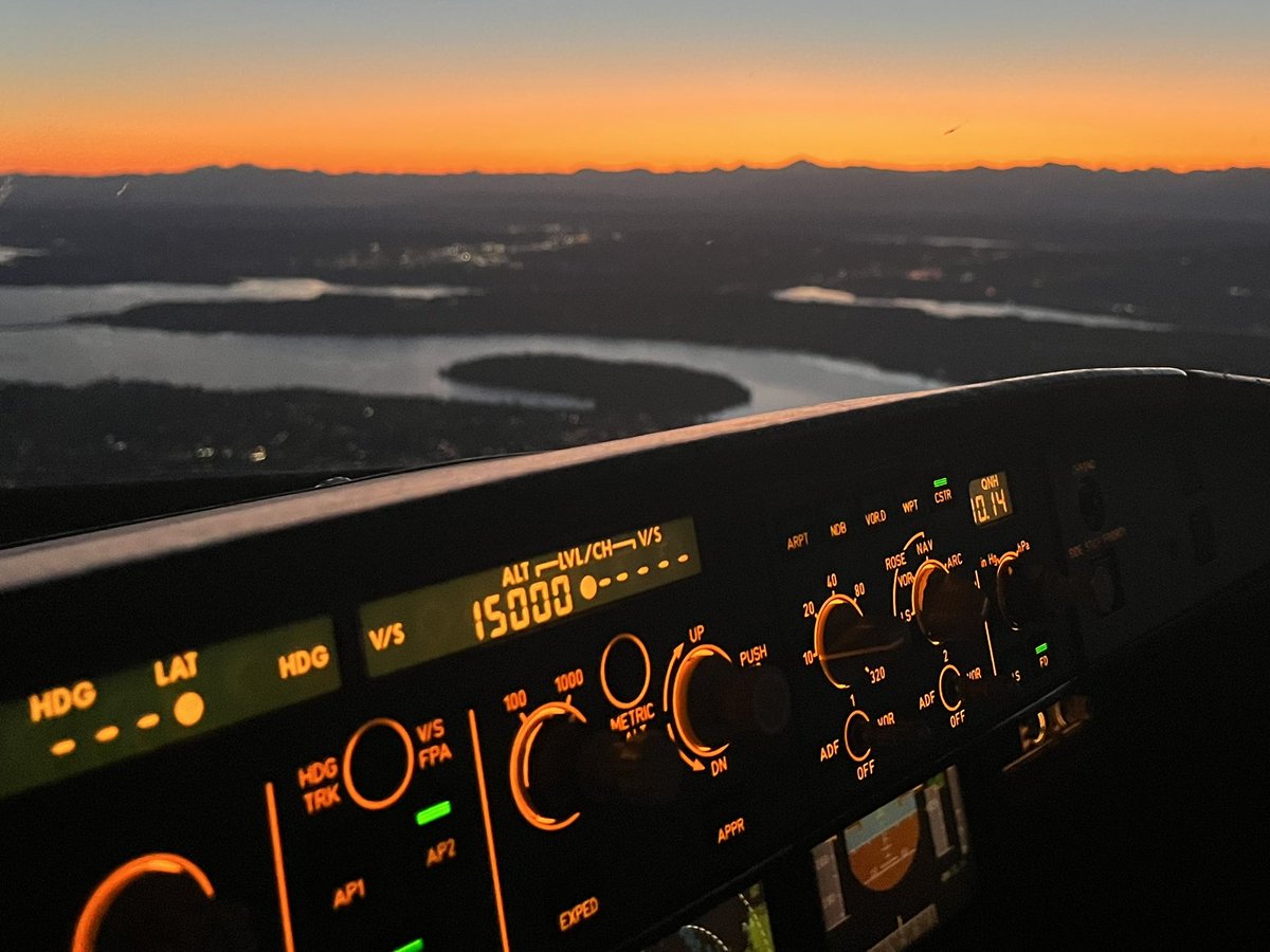 34R departure from @flySEA at my favorite time of day to fly.