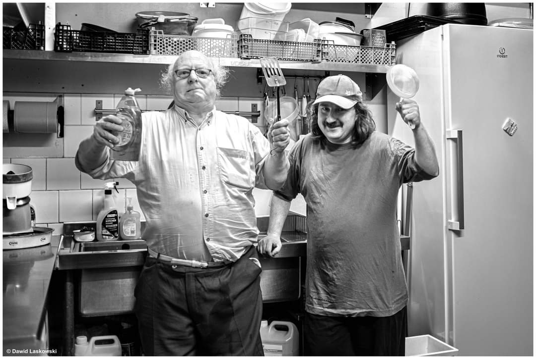 True legends at OTO's kitchen. Adam Bonham and Jackson Xixi. A guiding forces in a kitchen-porting [R]evolution. 2023 © Dawid Laskowski @Cafeoto #concertphotography #stagephoto #stagephotographer #concertphotography #otokitchenseries