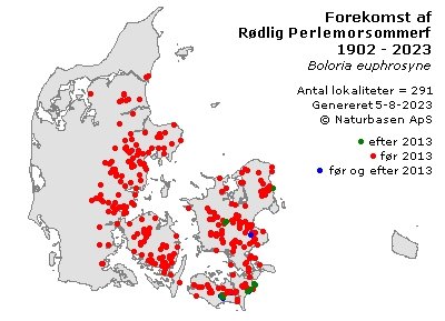 Holdvejret's tweet photo. Der er ikke lavet en tilsvarende undersøgelse for Jylland / Fyn, så det er rent gætværk om det forholder sig anderledes. Man kan. Dog få et hint ved at se på udbredelseskort.

Røde prikker er forsvundne bestande. https://t.co/RF2FK9Mng1