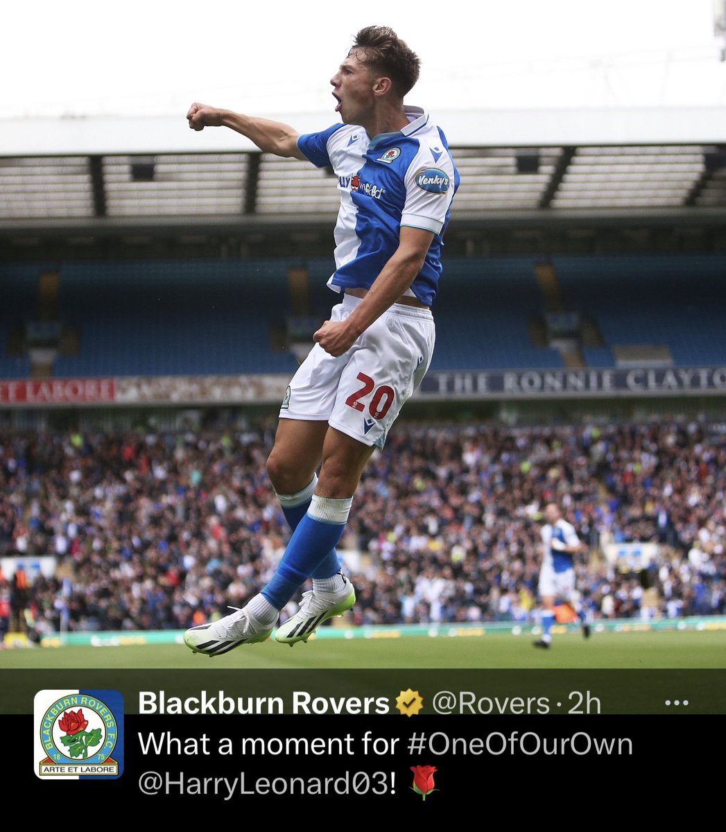 <a href="/Rovers/">Blackburn Rovers</a> fantastic day! As one of our own graduates moves to the Premier League with Spurs, we wish Ash all the very best in his next step, we also have a full debut for Harry, with a debut goal against WBA!, at one point, 5x of the 11x on the pitch #pathway #opportunity 👏👏⚽️