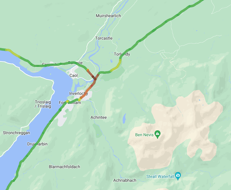 trafficscotland's tweet photo. UPDATE β β 18:45
#A82 Fort William
Current delays approx. 15 minutes Southbound
Northbound traffic now coping well β
Please use our #RouteChecker π£οΈ to plan ahead: https://t.co/iuCdf8QzDP
@NWTrunkRoads https://t.co/MkALA9gS8j