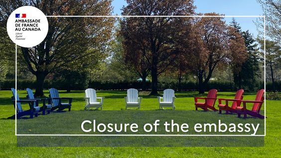 franceaucanada's tweet photo. 📆 The Embassy will be closed on Monday, August 7,2023.
Tous les services de l’ambassade de 🇫🇷 au 🇨🇦 seront fermés lundi 7 août 2023.
#CivicHoliday #CongéCivique #embassyclosed https://t.co/8FhQg4rE2r