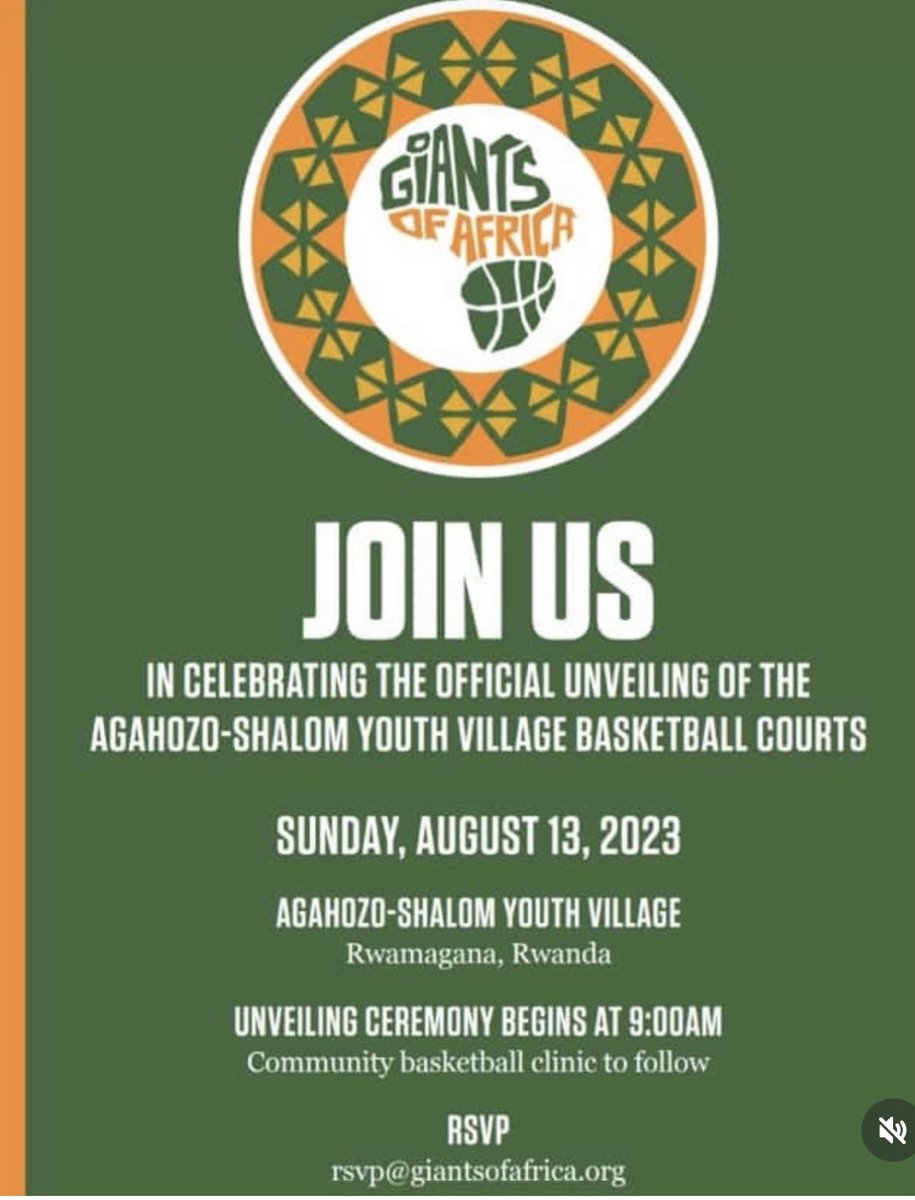 Join us and <a href="/GiantsOfAfrica/">Giants of Africa</a> on August 13 for a day of celebration and basketball! 🏀
