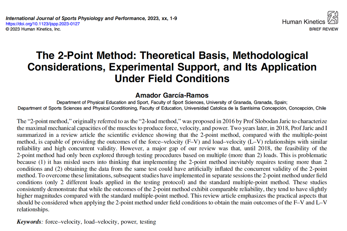 amagr's tweet photo. 📌 Thrilled to share my latest review paper in @IJSPPjournal! 🎉

Fondly grateful to the late Prof. Slobodan Jaric, our esteemed mentor, who conceptualized the 2-point method (and so much more!) and profoundly influenced our lives! 👨‍🏫

Free access 👉 https://t.co/IjPwJ0Vgcv https://t.co/CrwaoFUFl8