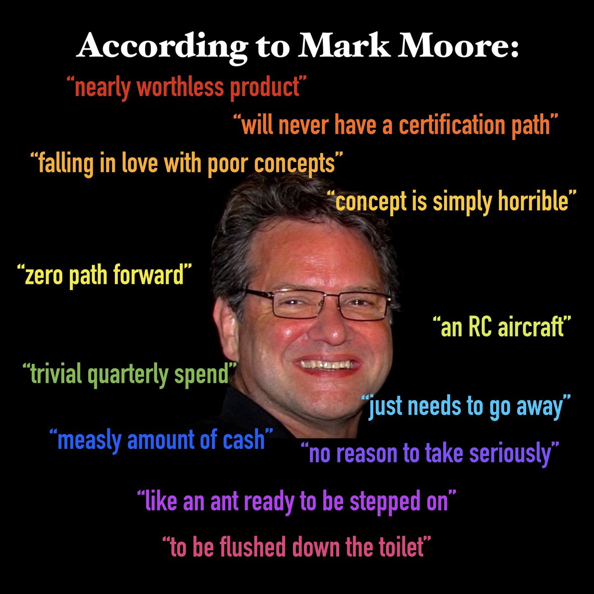 eVTOLgag's tweet photo. 🎵 And the haters gonna hate, hate, hate, hate, hate 🎶

Isn’t it ironic that Mark, who’s not even in #eVTOL anymore, is the Loudest Mouth that claims to be Whisper Quiet? 😂

Whisper Aero’s snake 🐍 oil salesman is pitching hate on LinkedIn again: https://t.co/lnSINk30Sz