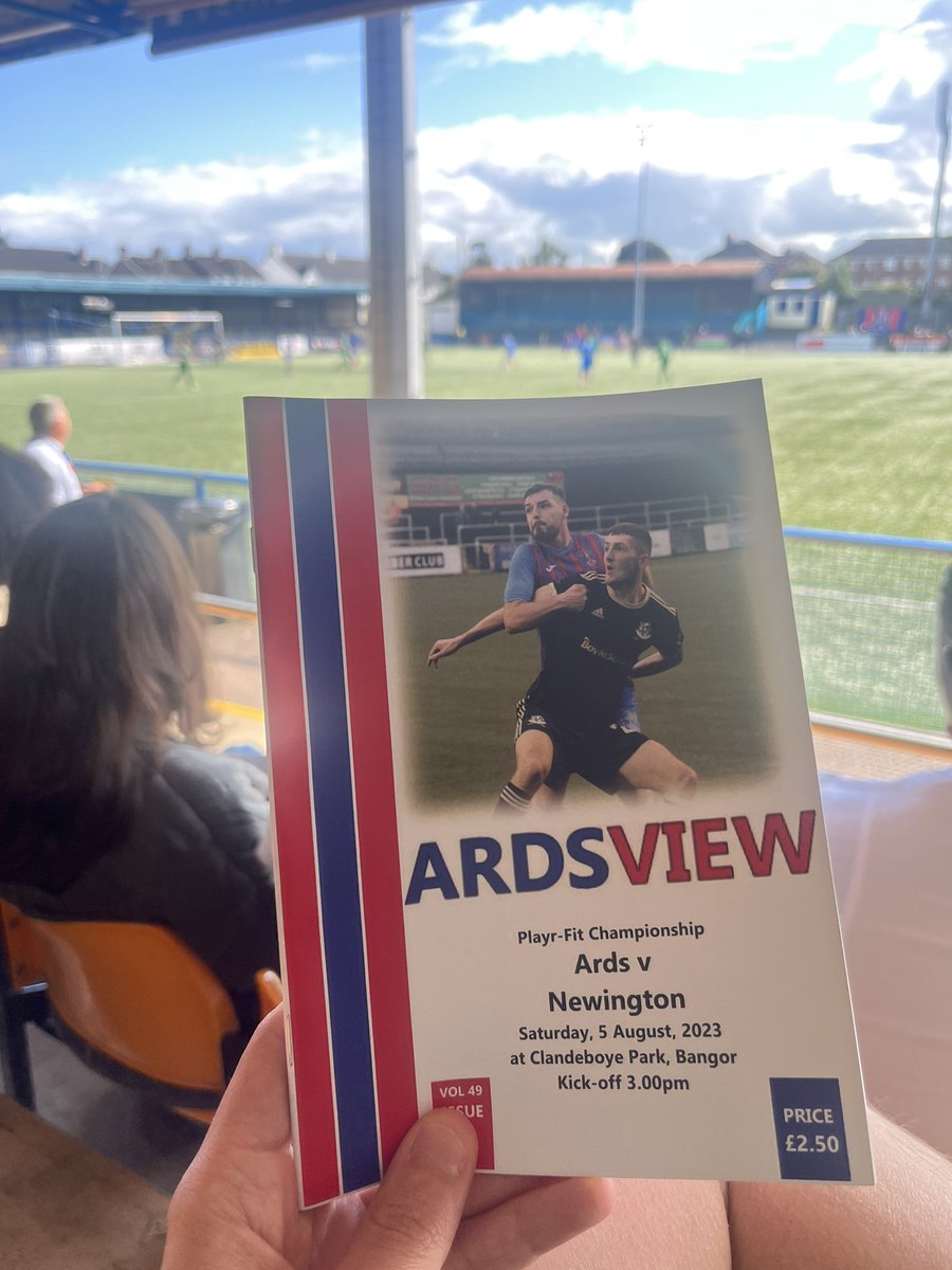 PatrickRenshaw's tweet photo. Ards 1-3 Newington
NIFL Championship
Clandeboye Park, Bangor
Attendance - Approx 400

First time to this ground. A good game of football played in great conditions. Ards dominated possession but not clinical enough. First Newington goal was a peach. 

#ardsfc #newington #nifl https://t.co/VW5Ve7xaO8