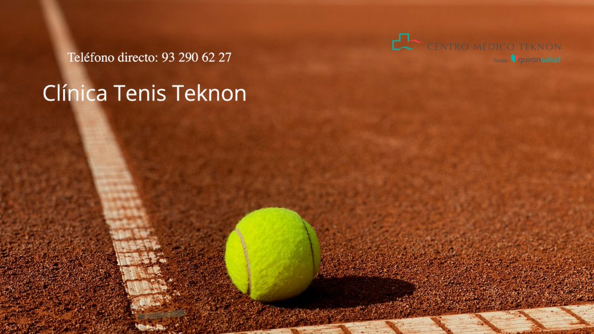 La #ClínicaTenisTKN es la primera Clínica internacional dedicada a la investigación y prevención de las patologías derivadas de la práctica del tenis. ➕ linke.to/ClinicaTenisTKN @ClinicaTenis