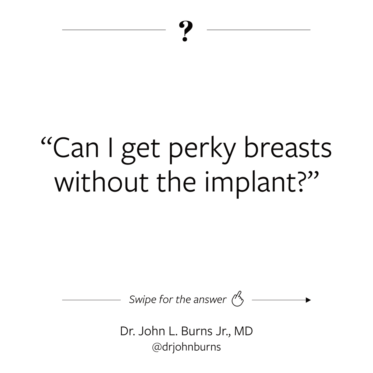 drjohnburns's tweet image. If size and perk matter most, you'll want to consider a fat transfer to the breasts. It will give you the shape you desire while elevating your breasts to a perkier position. 

#fattransfer #fatgrafting #breastlift #dallasplasticsurgeon