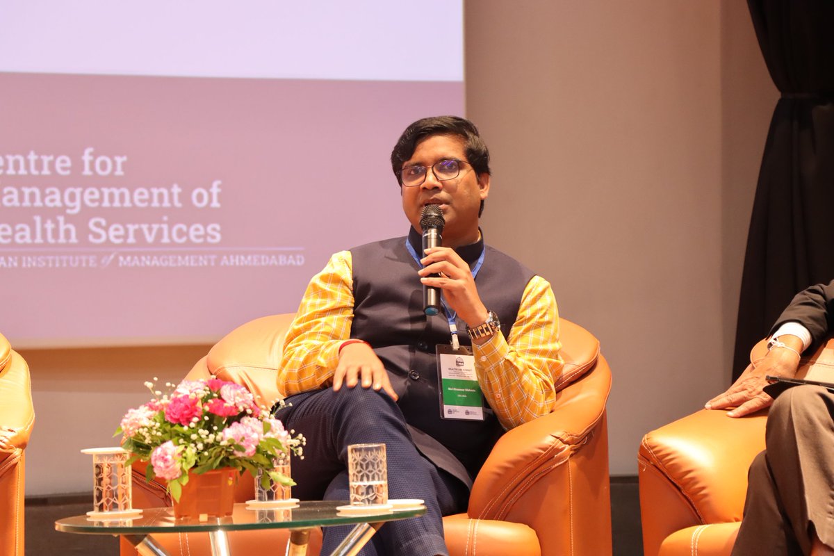 Participated in the panel discussion on “Role of Government and Academia in Shaping Policy for Enabling Innovation” under the theme of Catalyzing Innovation - Startup Ecosystem and Policy Research at IIMA Healthcare Summit.

#IIMAHealthcareSummit