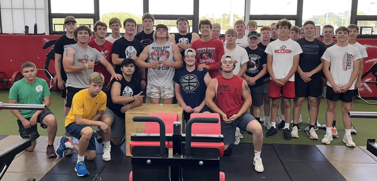 MCBisonFootball's tweet photo. “WIN IN THE WEIGHT ROOM!” GREAT SUMMER BISON! https://t.co/Rj73QcwnKP