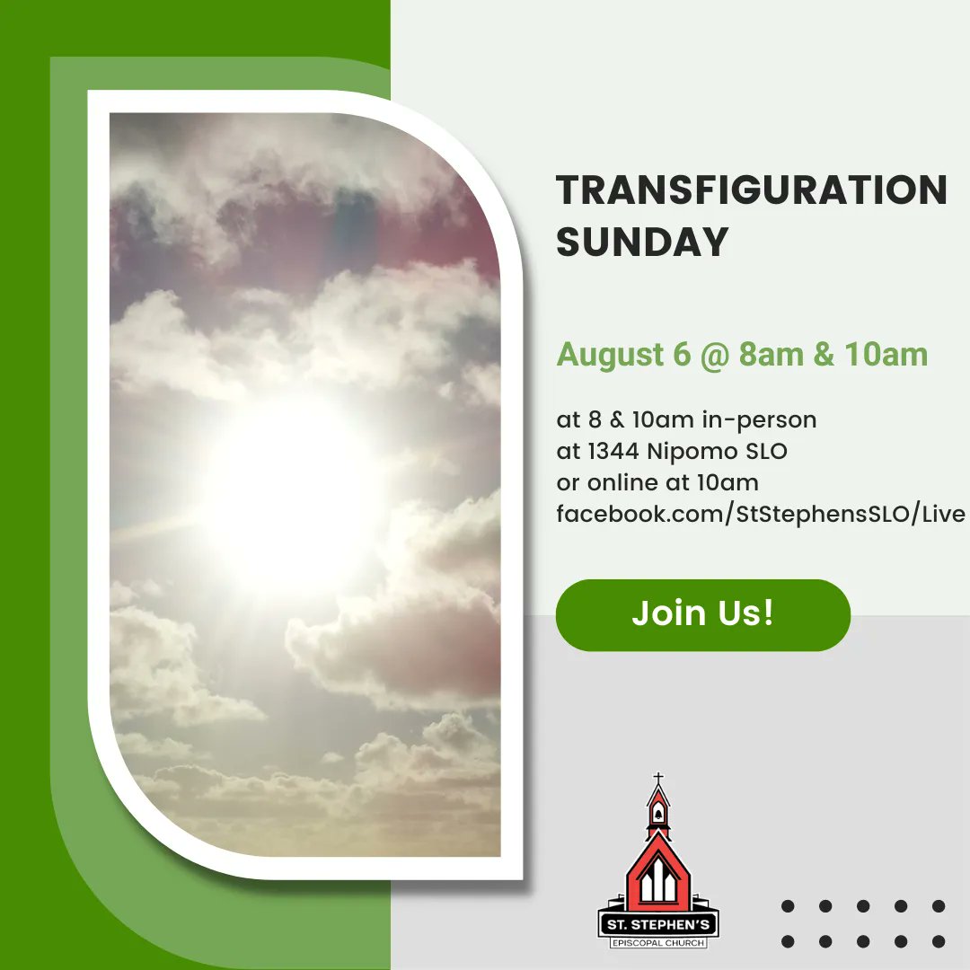 ststephensslo's tweet photo. All are invited and welcome to worship with us in downtown SLO In-Person at 8AM or 10AM or Livestream at 10AM on Sundays on https://t.co/G7nM8cftFB

#SanLuisObispo #DowntownSLO #ShareSLO #SLOcal #Worship #Prayer #Peace #Serenity #Inclusive https://t.co/KWBxX37i7T