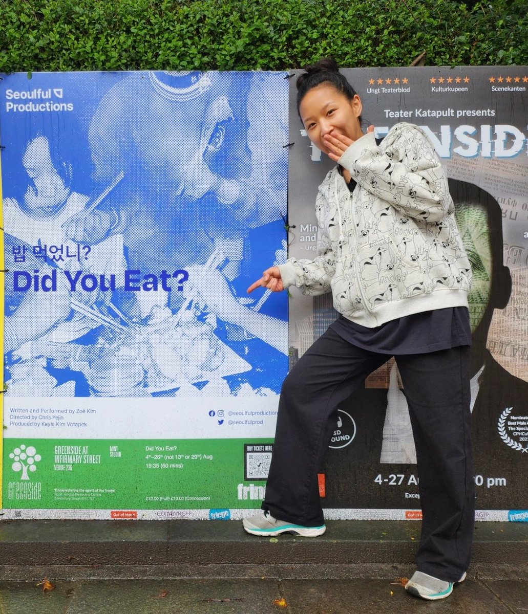 ChrisYejin's tweet photo. @elliehurt @edfringe DID YOU EAT? at Greenside Infirmary. Its NY previews were all sold-out. https://t.co/1Y42lF4RaF