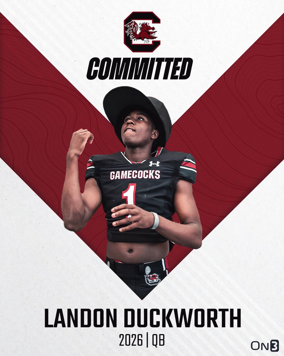 Breaking: 2026 QB Landon Duckworth commits to the South Carolina Gamecocks. Duckworth details his decision: on3.com/college/south-…