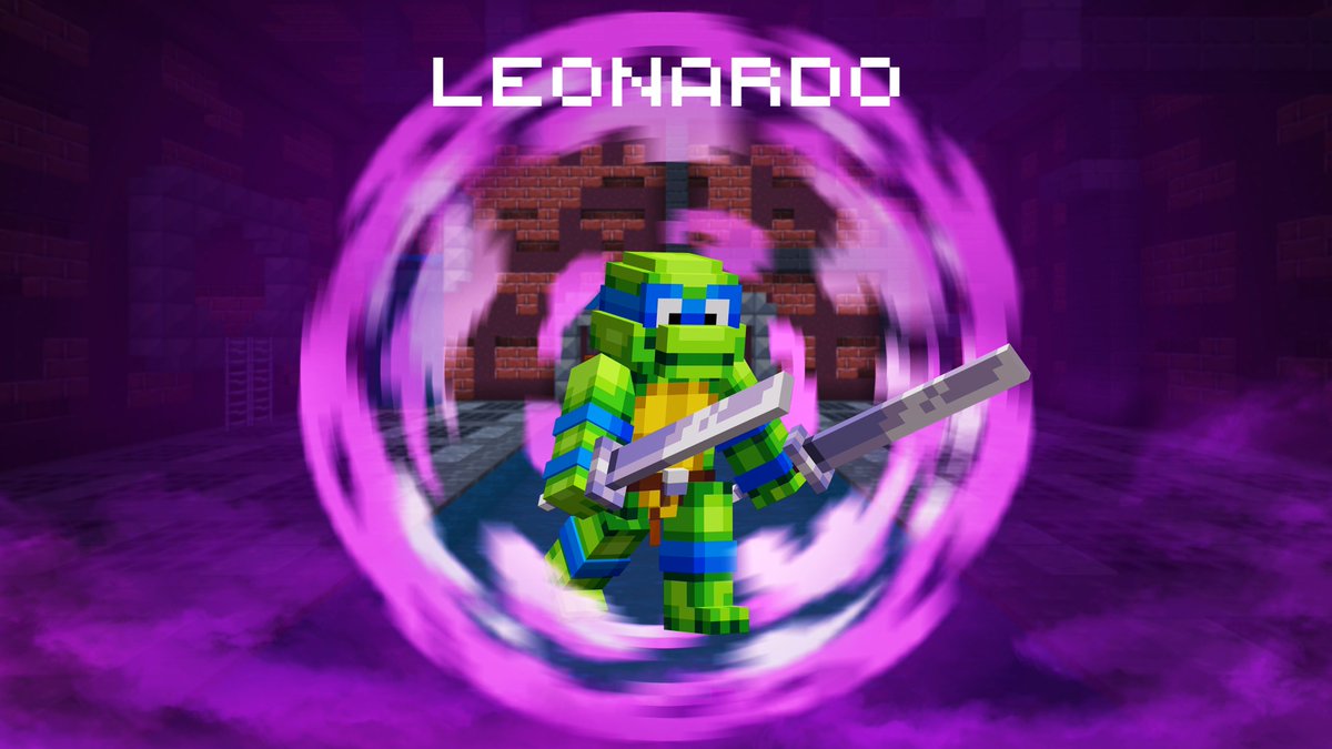 Minecraft's tweet photo. Which Turtle are you? 🐢 @TMNT

Donatello: The brains
Leonardo: The leader
Michelangelo: The free spirit
Raphael: The serious one https://t.co/fu4kaPEtLj