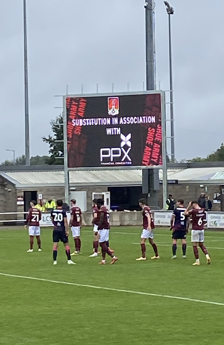 PPXCLtd's tweet photo. Disappointing result in the end this afternoon but we’re very proud to be supporting @ntfc by sponsoring substitutions at Sixfields this season 
#ProudToBe #COYC #ShoeArmy 👞 https://t.co/xWH94tMdXY