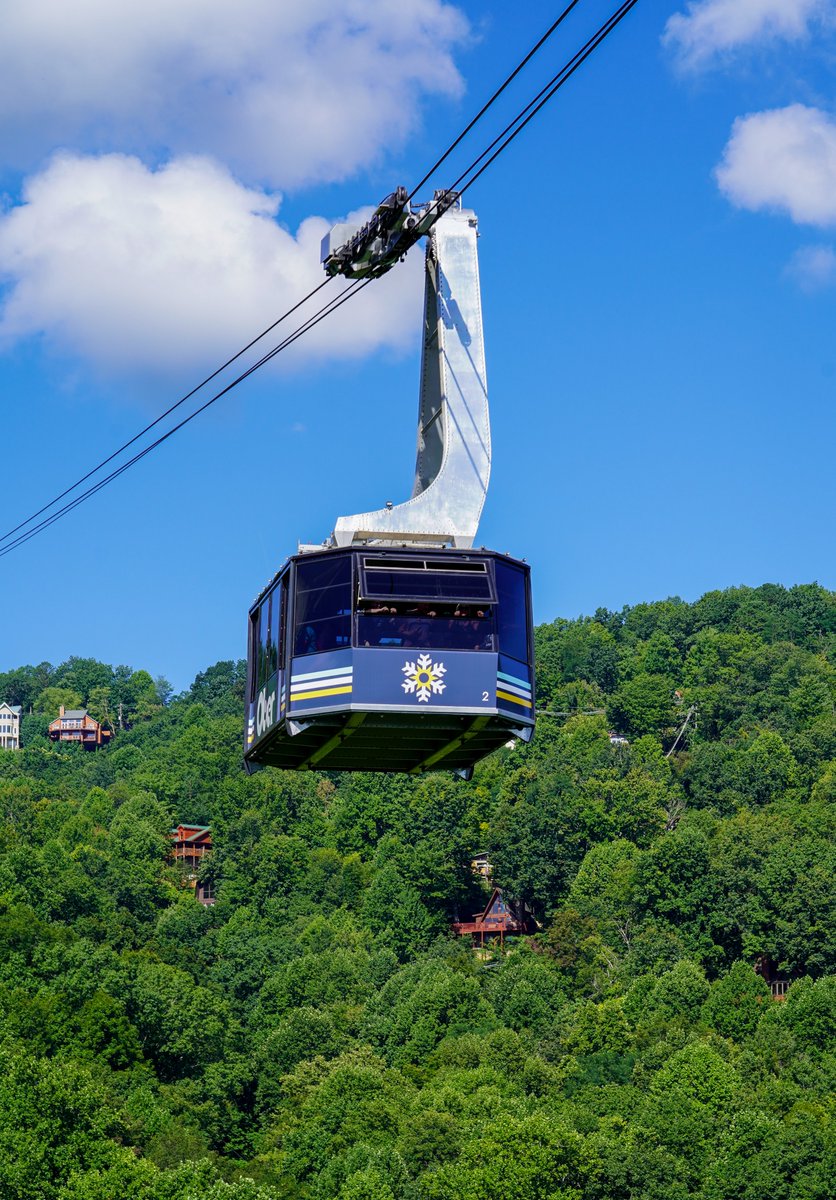 TravelGburg's tweet photo. Today we celebrate a true Gatlinburg icon in the sky. Happy 50th Anniversary to @OberGatlinburg's Aerial Tram. 💙 https://t.co/HS8m1YHhie