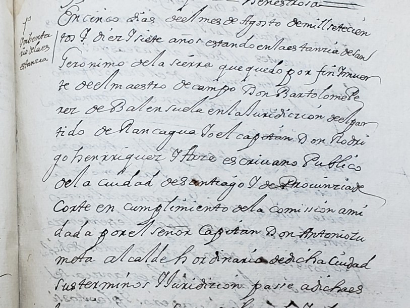 Un día como hoy, 5 de agosto, pero de 1717, el escribano público de Santiago Rodrigo Henríquez, había despertado en un valle largo y angosto, rodeado de cerros y por el cual pasaba un estero con abundante agua. Se levantó temprano porque tenía que contabilizar muchos bienes 👇