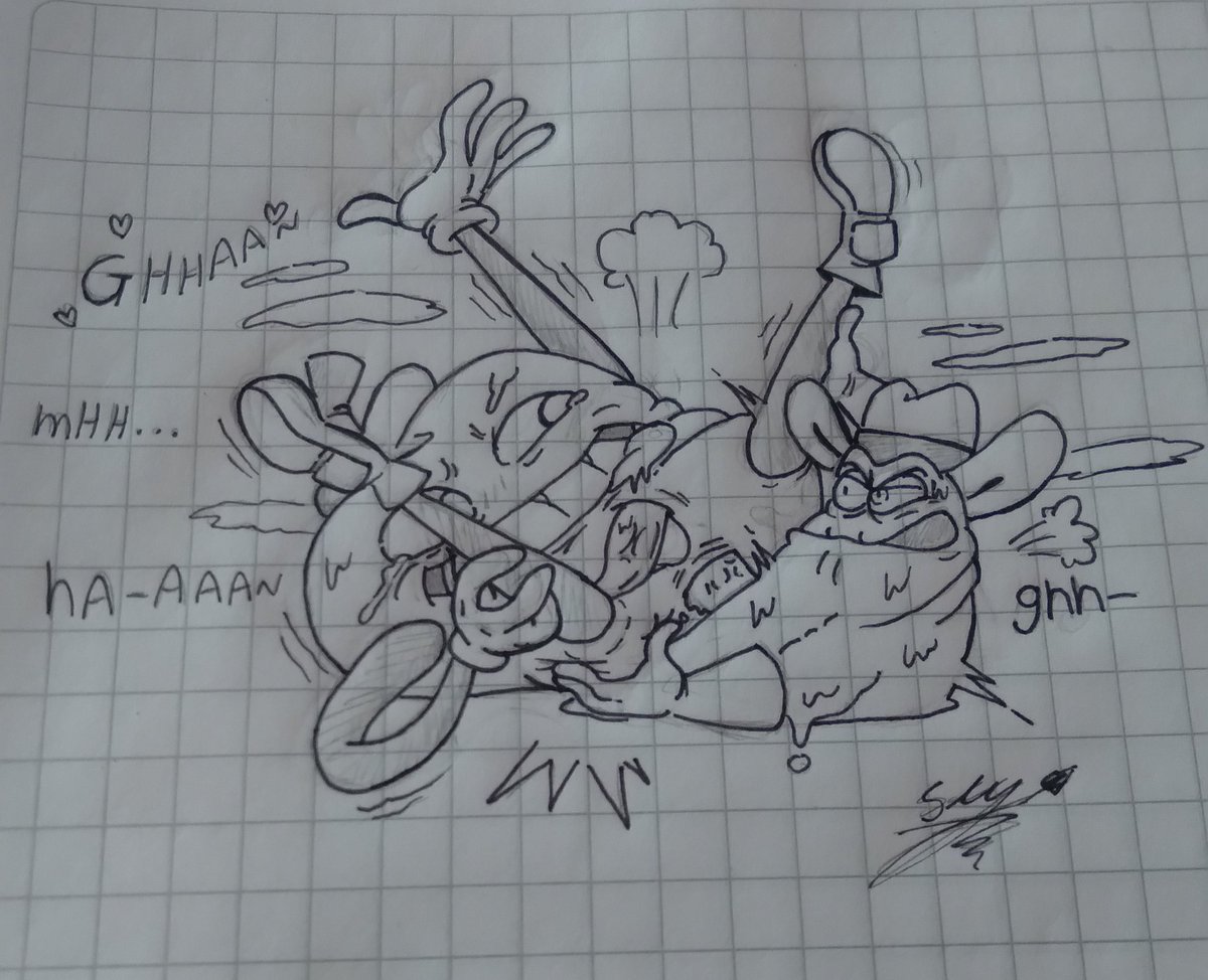 SeyVelo's tweet photo. new drawing passed to digital 😏 Pepperman x Vigilante https://t.co/PNigQSDbHI