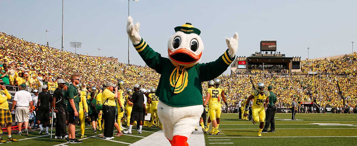 CFBReport's tweet photo. Oregon’s most recent game vs every B1G Program (that is in the conference in 2023):

(W) 35-28 vs #3 Ohio State | 2021
(W) 28-27 vs #11 Wisconsin | 2020
(W) 7-6 vs Michigan State | 2018
(W) 42-35 vs Nebraska | 2017
(W) 38-36 vs Purdue | 2009
(W) 39-7 vs Michigan | 2007
(W) 34-31 vs Illinois | 1995
(W) 40-18 vs Iowa | 1994

(L) 20-24 vs Indiana | 2004
(L) 30-31 vs #24 Minnesota | 2003
(L) 20-38 vs #2 Penn State | 1995
(L) 10-14 vs Northwestern | 1974

Rutgers & Maryland have never played Oregon.